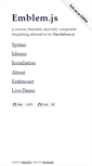 Mobile Screenshot of emblemjs.com